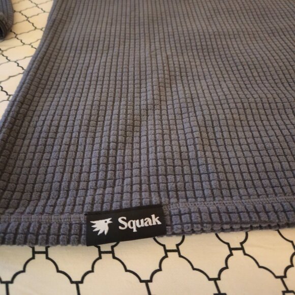 Squak Outdoors "Dawn" Grey Grid Fleece Crewneck Pullover Size XL NWT Unisex - Picture 3 of 5